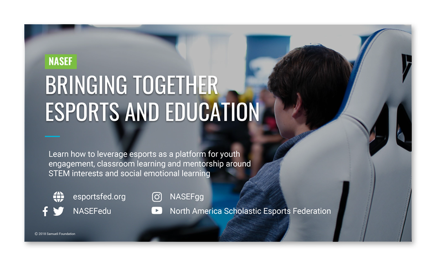 NASEF - Bringing together esports and education (videos)